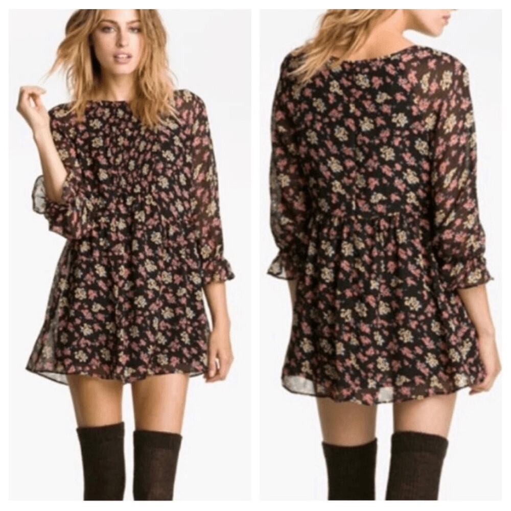 Free People Floral Babydoll Dress size 4​